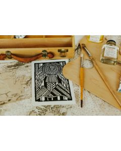 Taif Door, Linocut